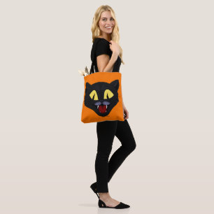 Bolsa Tote Gato Preto de Halloween