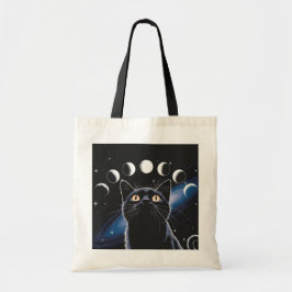 Bolsa Tote Gato Preto gótico, Presente Gótico, Gato Preto da 