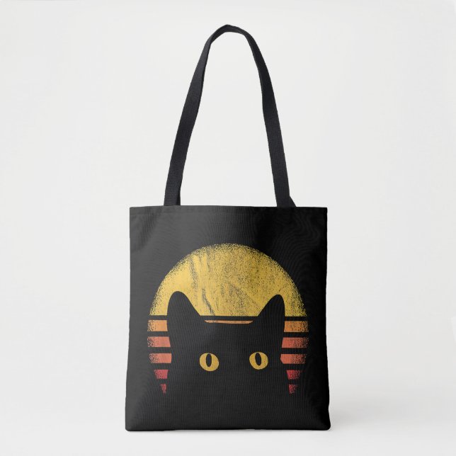Bolsa Tote Gato Retro Vintage (Frente)