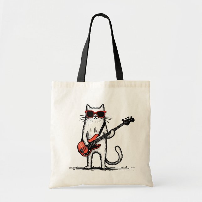 Bolsa Tote Gato Rockeiro (Frente)