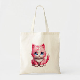Bolsa Tote Gato Rosa