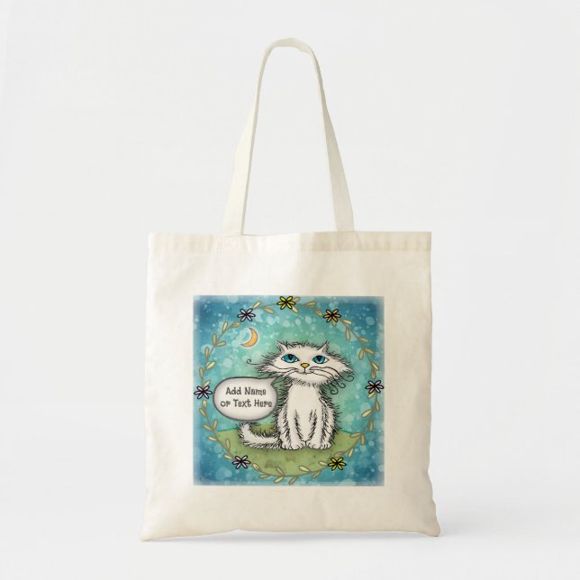 Bolsa Tote Gato Scraggles (Frente)