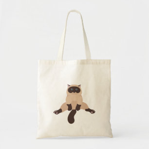 Bolsa Tote Gato siamês fazendo yoga Tote bag