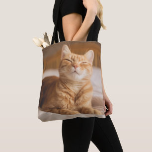 Bolsa Tote Gato sonolento das imagens   de Getty