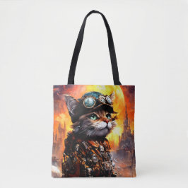 Bolsa Tote Gato Steampunk II