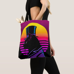 Bolsa Tote Gato Vestindo um smoking e um Trabalho de arte de 