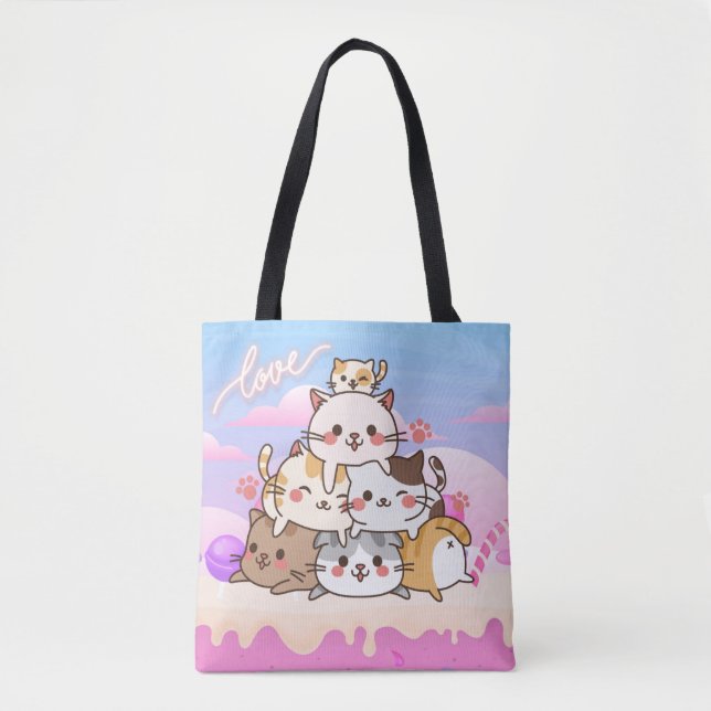 Bolsa Tote Gatos Cons (Frente)