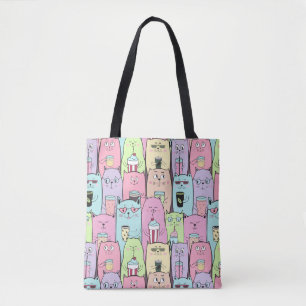 Bolsa Tote Gatos Cons