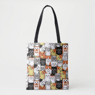 Bolsa Tote Gatos Cons