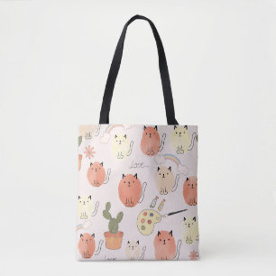 Bolsa Tote Gatos De Gatinhos-gatinhos: Padrões Animais Bons
