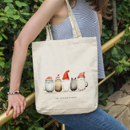 Bolsa Tote Gatos De Inverno Bonitos Fúria E Feliz Natal