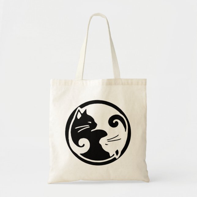 Bolsa Tote Gatos de Yin Yang (Frente)