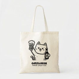 Bolsa Tote Gatos e cerveja 1