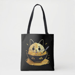 Bolsa Tote Gatos e Ramen