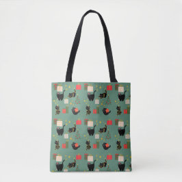 Bolsa Tote Gatos engraçados de Natal