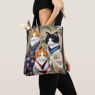 Bolsa Tote Gatos Geisha