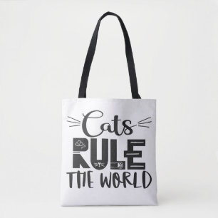 Bolsa Tote Gatos governam os sussurros de cartas da moda mund