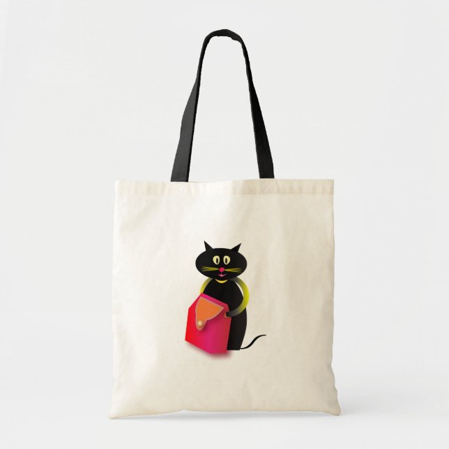 Bolsa Tote gatos impressionantes: vá comprar ou de volta à (Frente)
