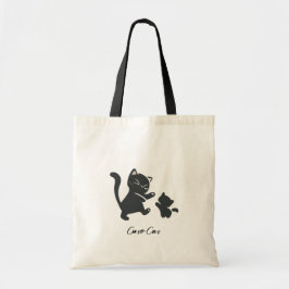 Bolsa Tote Gatos Negros Bonitos Dançando Engraçado