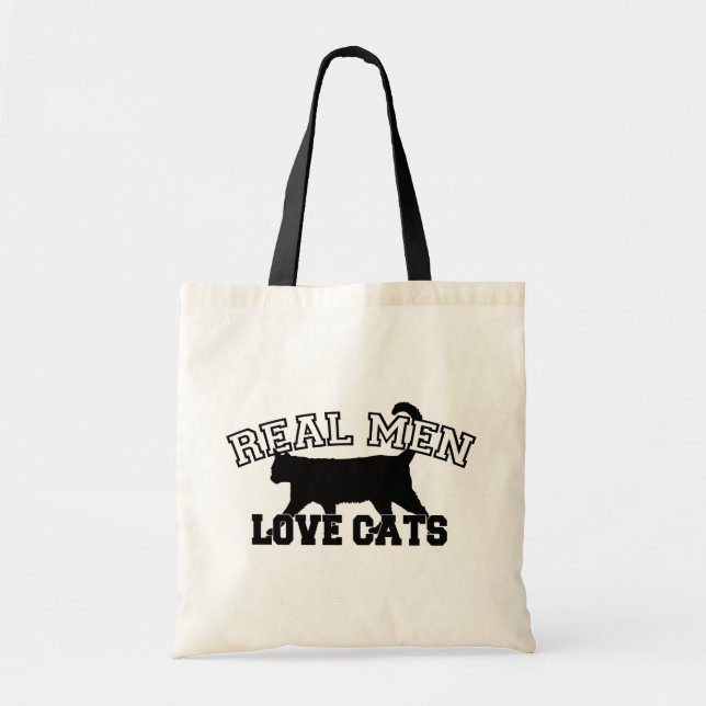 Bolsa Tote Gatos reais do amor dos homens (Frente)
