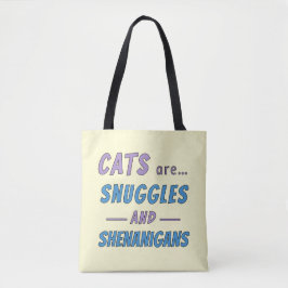 Bolsa Tote Gatos são Abraços e Travessuras