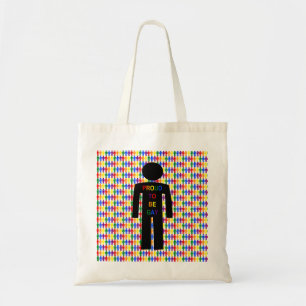 Bolsa Tote Gay LGBTQ - Silhueta e Homens Arco-íris