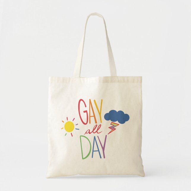 Bolsa Tote Gay todo dia (Frente)