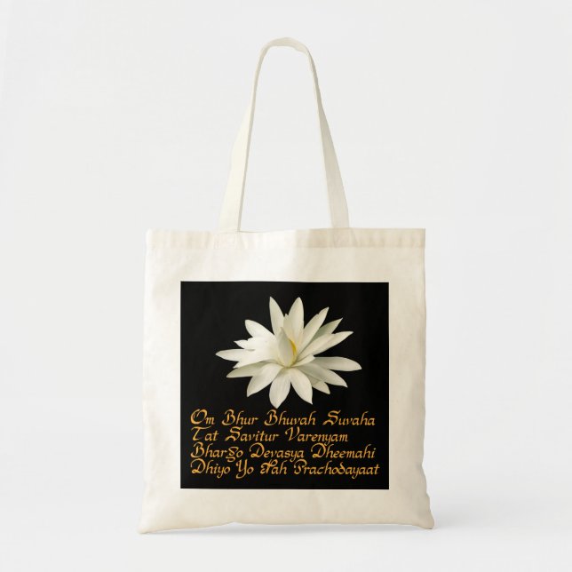 Bolsa Tote Gayatri mantra (Frente)