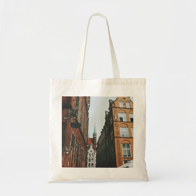 Bolsa Tote Gdansk Cityscape (Frente)