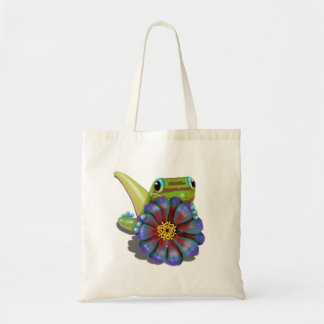 Bolsa Tote Gecko com Flor Zinnia