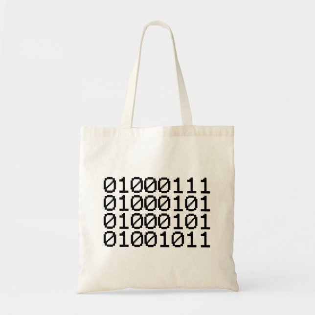 Bolsa Tote Geek BINÁRIO (Frente)