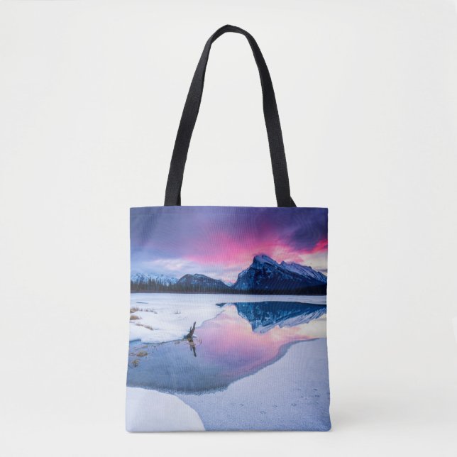 Bolsa Tote Gelo e neve | Mt. Rundle, Canadá (Frente)