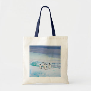 Bolsa Tote Gelo e neve   Pinguins de adenda Antártica