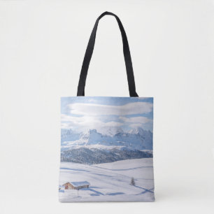 Bolsa Tote Gelo e neve Snowscape European Alps, Itália