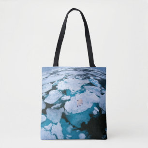 Bolsa Tote Gelo e neve Urso Polar, Oceano Ártico, Svalbard