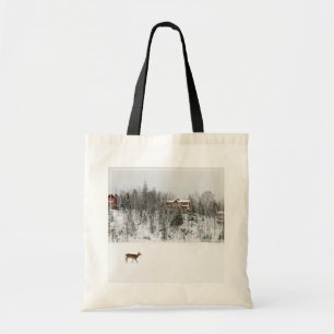 Bolsa Tote Gelo e neve Veado em Snow Quebec, Canadá