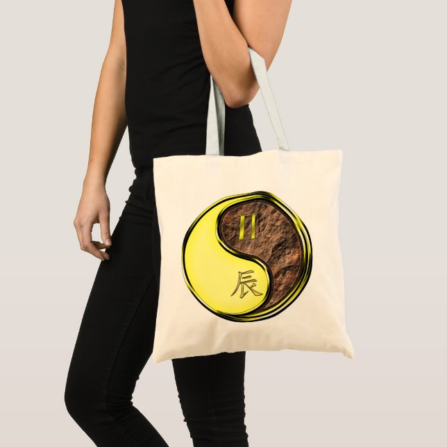 Bolsa Tote Gêmeos & Dragão da Terra (Frente (produto))