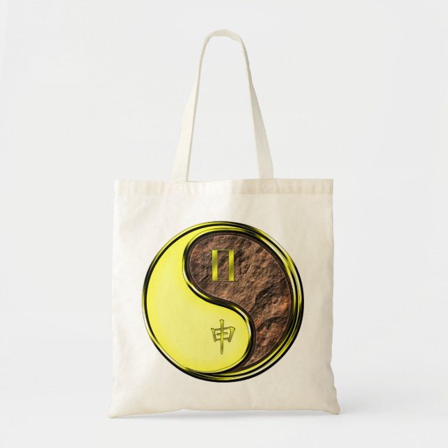 Bolsa Tote Gêmeos & Macaco de Terra (Frente)