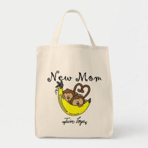 Bolsa Tote Gêmeos Novos Camisetas e presentes da mãe