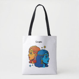 Bolsa Tote Gêmeos Signo Zodiacal Pop Art - Gêmeos Celestiais