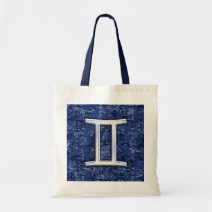 Bolsa Tote Gemini assine a camuflagem digital azul do Marinho
