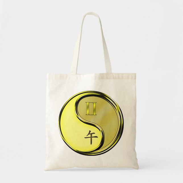 Bolsa Tote Gemini e Cavalo Metálico (Frente)