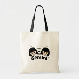 Bolsa Tote Gemini Zodiac - Sinal Gêmeos Meninas Crianças