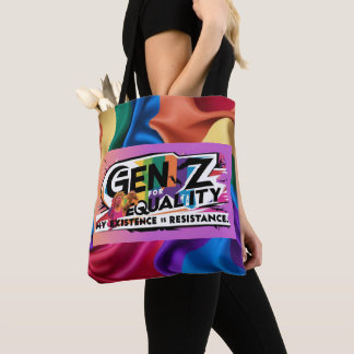 Bolsa Tote Gen Z para Igualdade - Minha Existência é Resistên