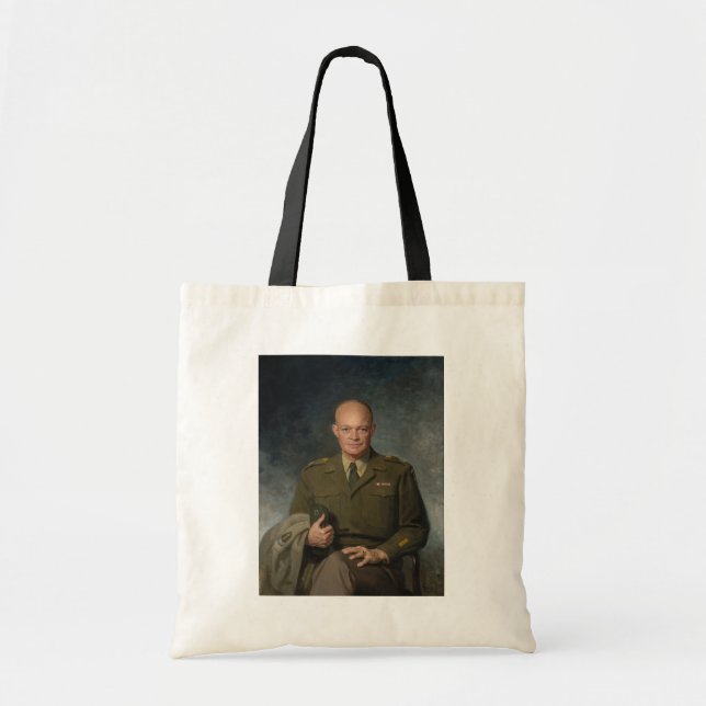 Bolsa Tote General Dwight Eisenhower 5 Star - Retrato Pintado (Frente)