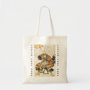 Bolsa Tote General japonês do guerreiro do samurai do vintag