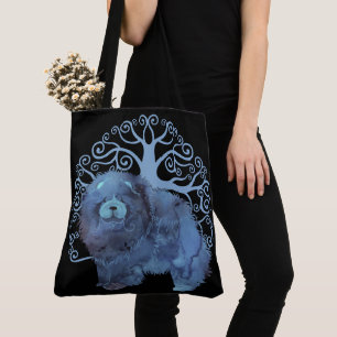 Bolsa Tote GENES FADRADOS Árvore de Vaca - NEGRO