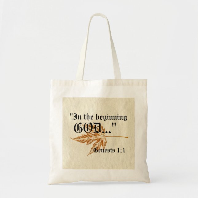 Bolsa Tote Gênesis 1:1 Bag (Frente)