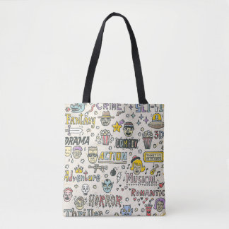 Bolsa Tote Genres de Filme: TV Mostra Conjunto de Portas