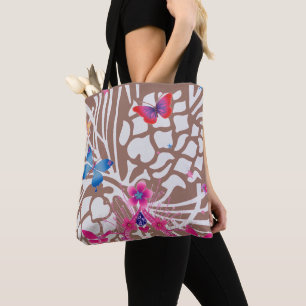 Bolsa Tote Gentle Grace Kaleidoscop Leite Chocolate Cremoso C
